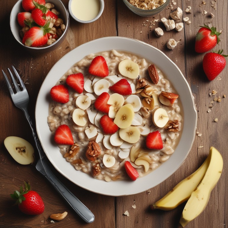 Avena con Frutas y Miel